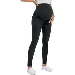 Maternity Skinny Jeans Over Belly Support Stretch Denim Pregnancy Pants